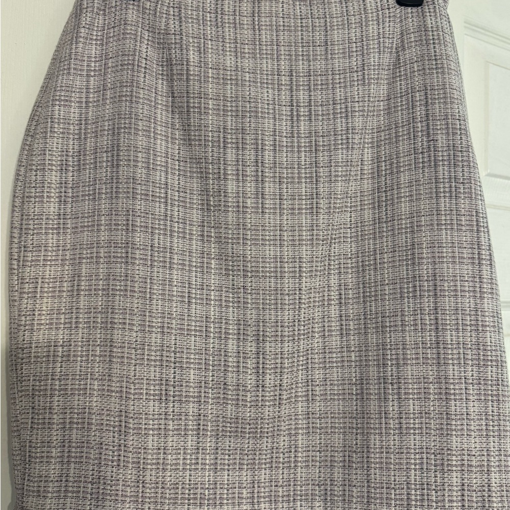 White House Black Market Gray Midi Pencil Skirt